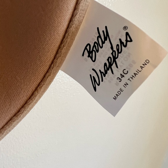 Body Wrappers, Nude, 34C bra, Never Worn, clear straps, snap in the front - Picture 4 of 6